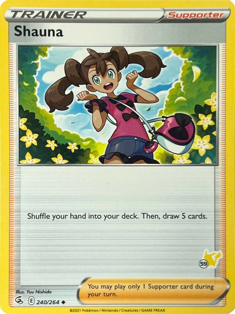 Shauna - 240/264 (#59 Pikachu Stamped) card image