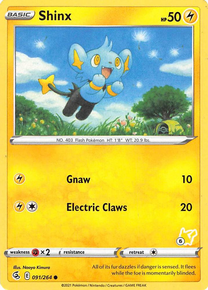 Shinx - 091/264 (#6 Pikachu Stamped) card image