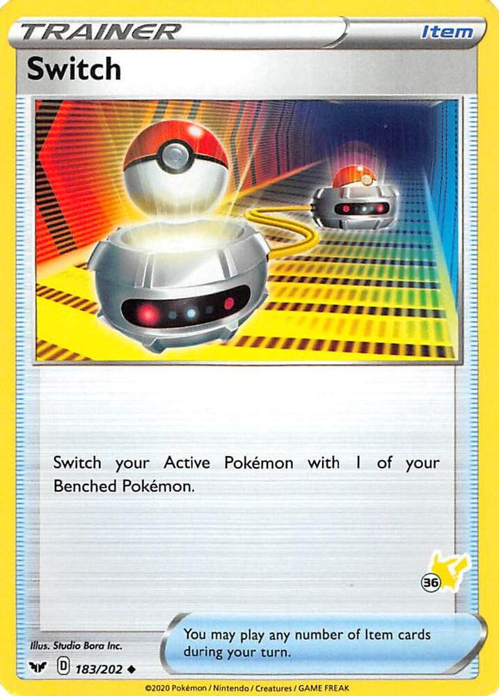 Switch - 183/202 (#36 Pikachu Stamped) card image