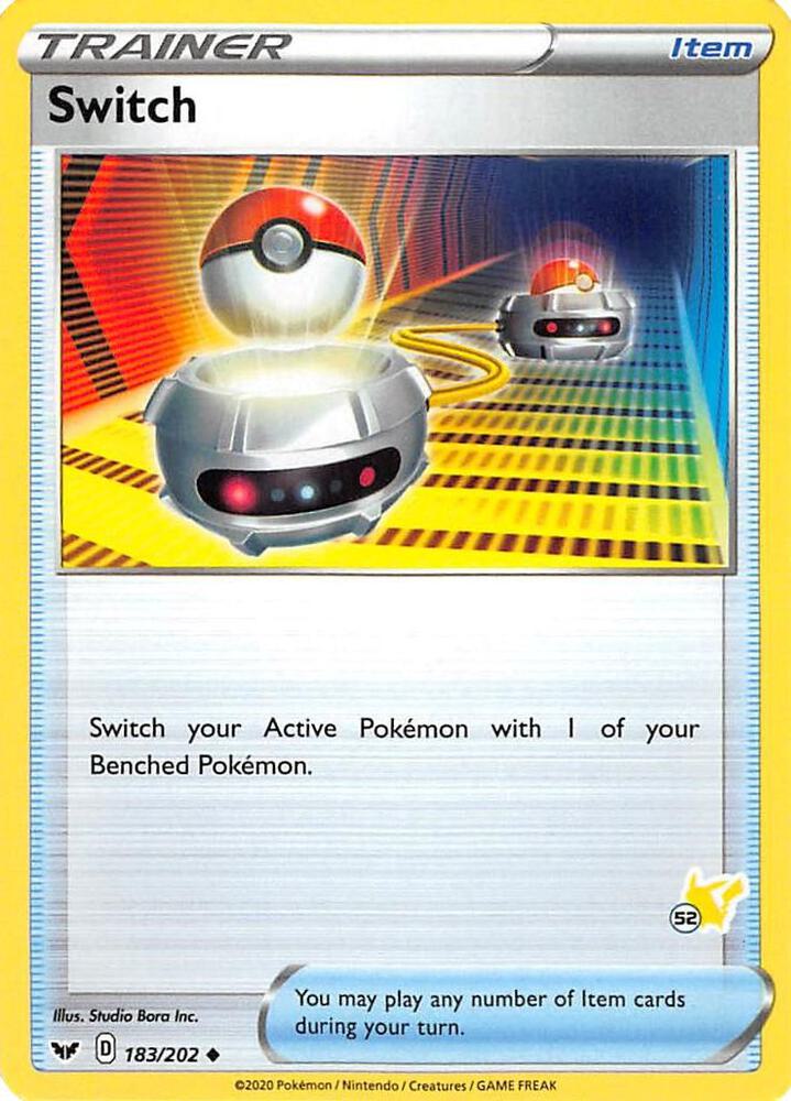 Switch - 183/202 (#52 Pikachu Stamped) card image