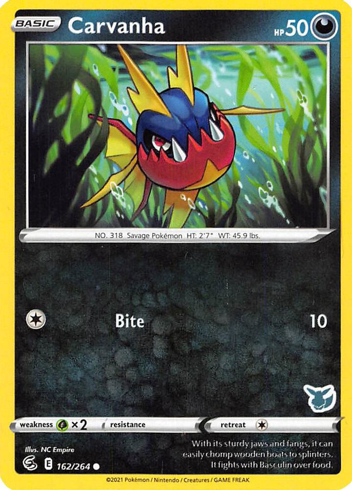 Carvanha - 162/264 (Eevee Stamped) card image