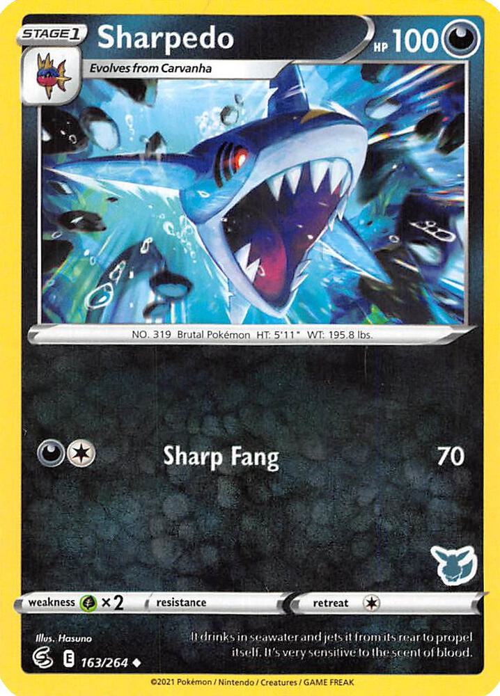 Sharpedo - 163/264 (Eevee Stamped) card image
