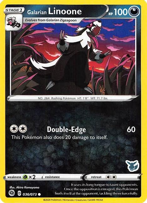 Galarian Linoone - 036/073 (Eevee Stamped) card image