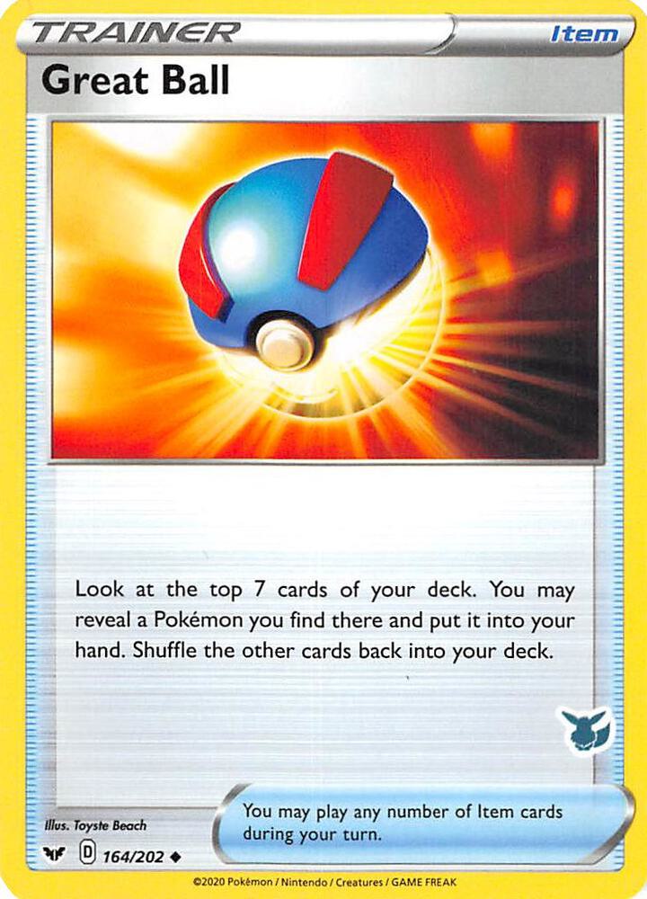 Great Ball - 164/202 (Eevee Stamped) card image