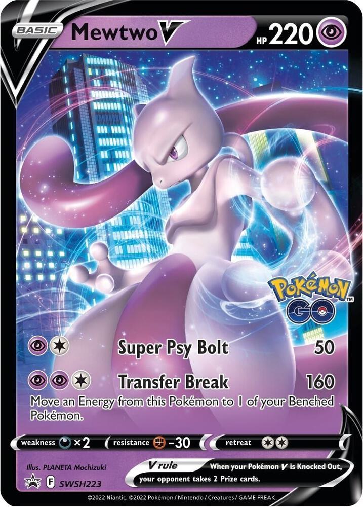 Mewtwo V - SWSH223 card image