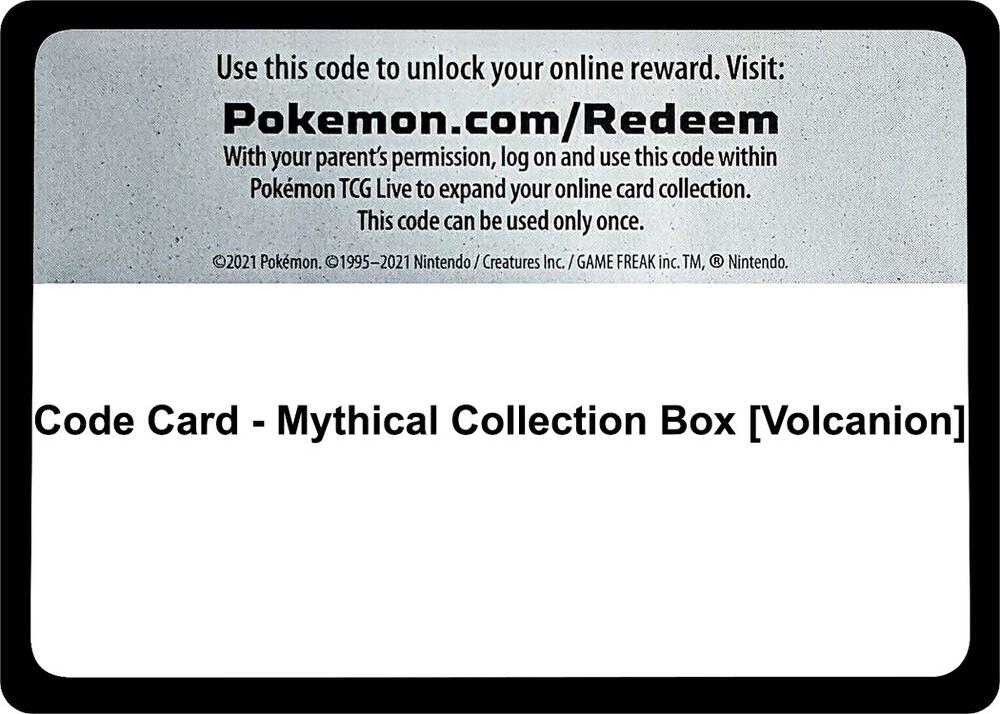 Code Card - Mythical Collection Box [Volcanion] card image