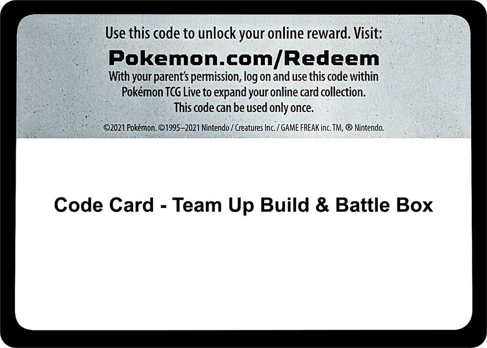 Code Card - Team Up Build & Battle Box card image