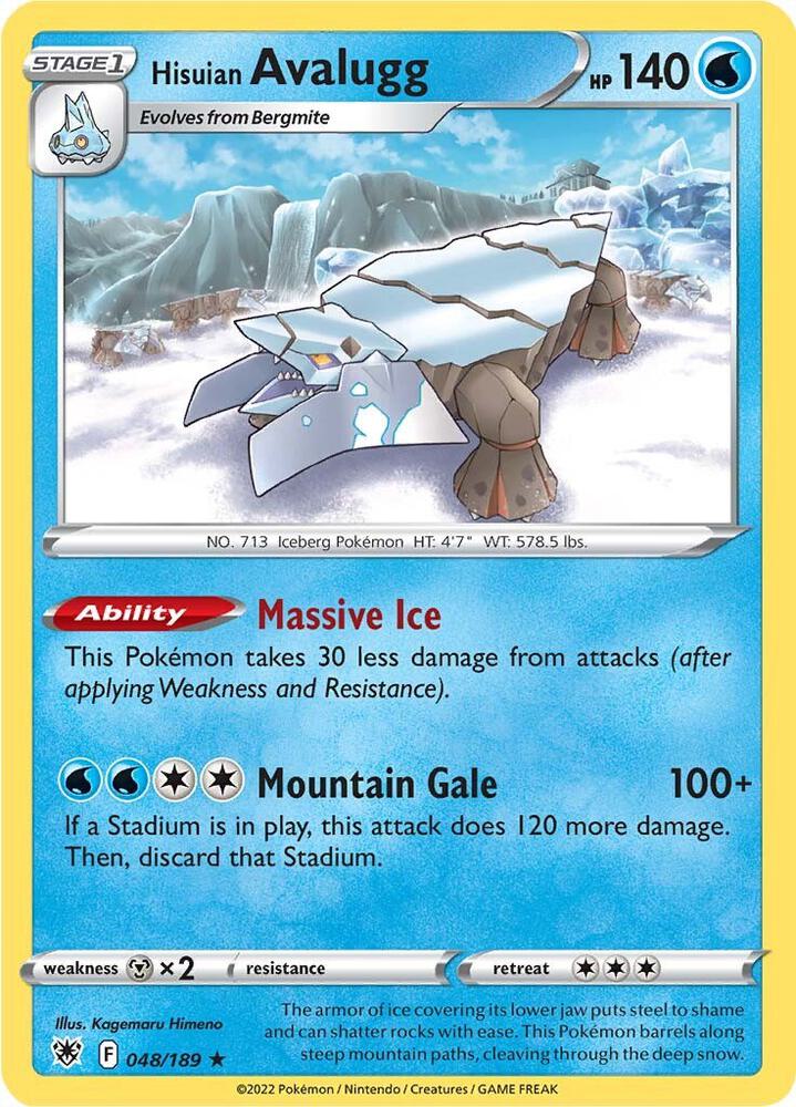 Hisuian Avalugg card image
