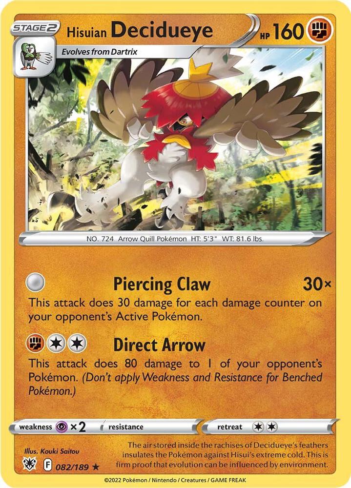 Hisuian Decidueye card image