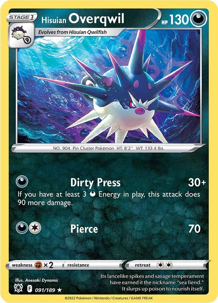 Hisuian Overqwil (91) card image