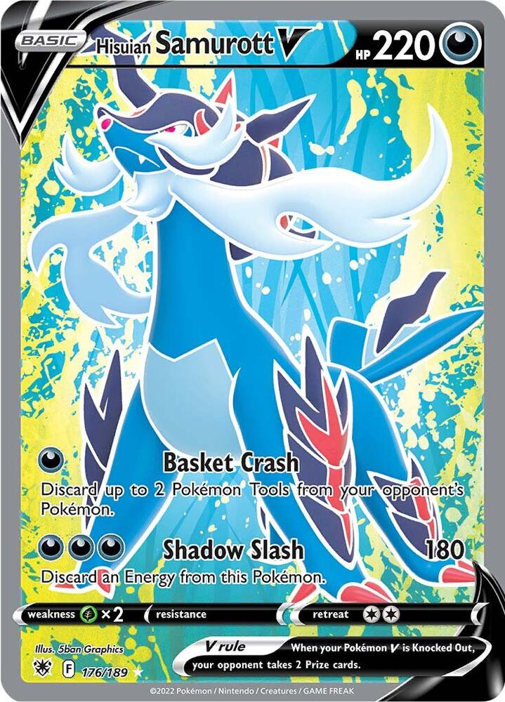 Hisuian Samurott V (Full Art) card image