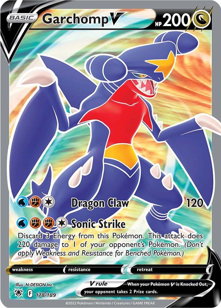 Garchomp V (Full Art) card image