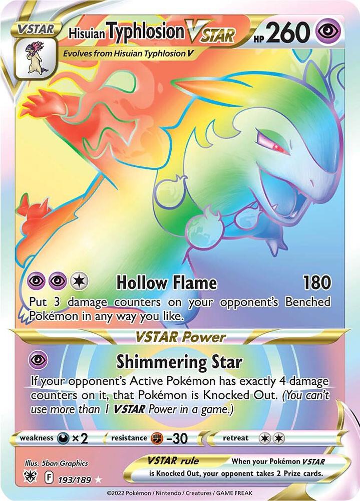 Hisuian Typhlosion VSTAR (Secret) card image