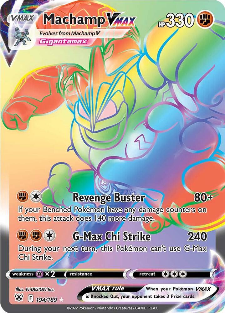 Machamp VMAX (Secret) card image