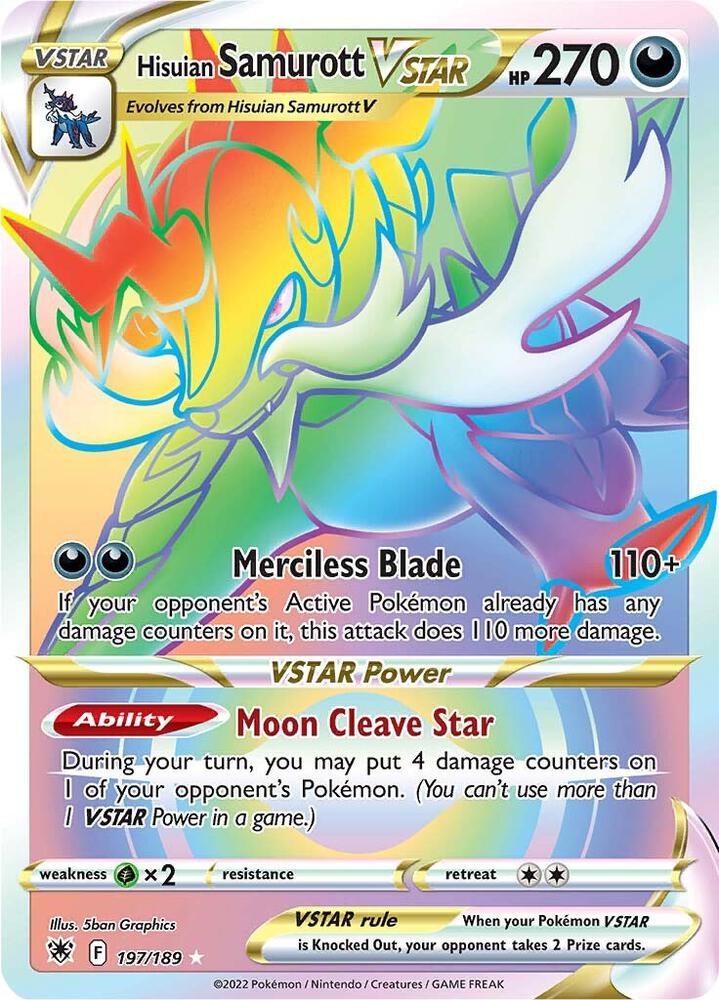 Hisuian Samurott VSTAR (Secret) card image