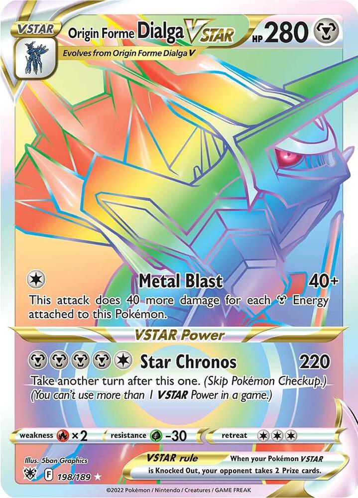 Origin Forme Dialga VSTAR - 198/189 (Secret) card image