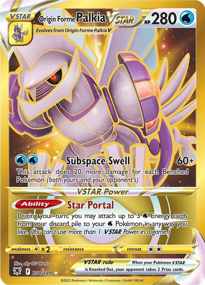 Origin Forme Palkia VSTAR (Secret) (208) card image