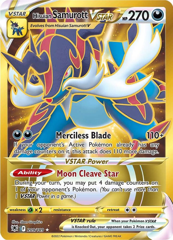 Hisuian Samurott VSTAR (Secret) (209) card image