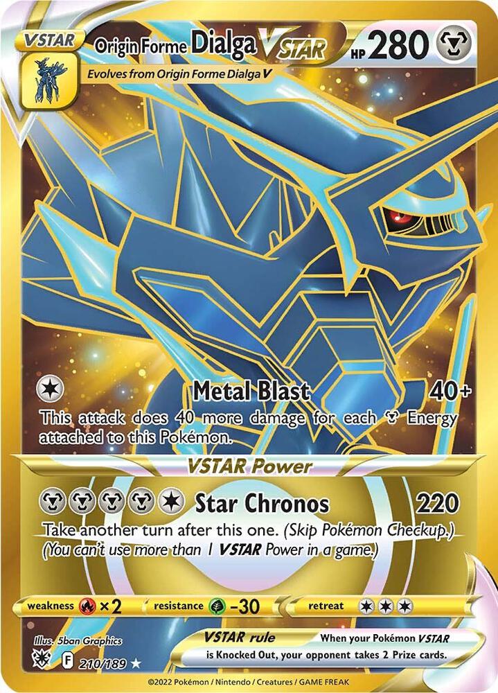 Origin Forme Dialga VSTAR - 210/189 (Secret) card image
