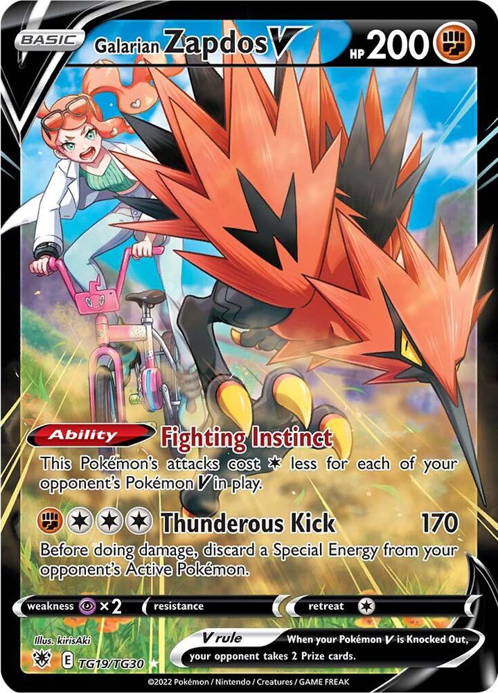 Galarian Zapdos V card image