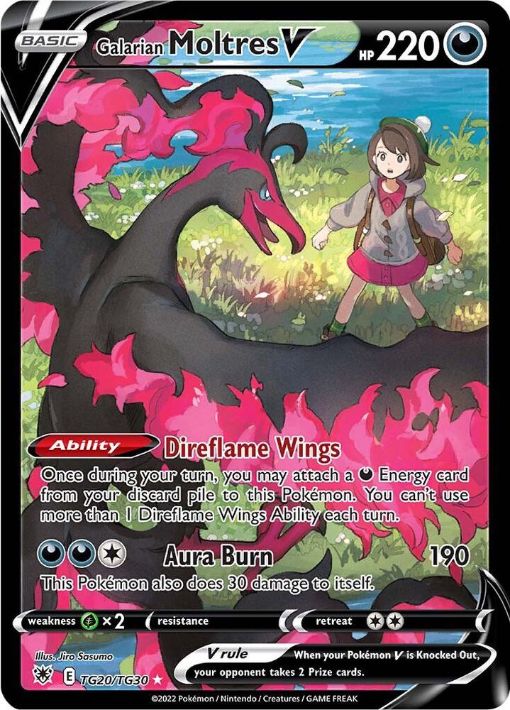 Galarian Moltres V card image