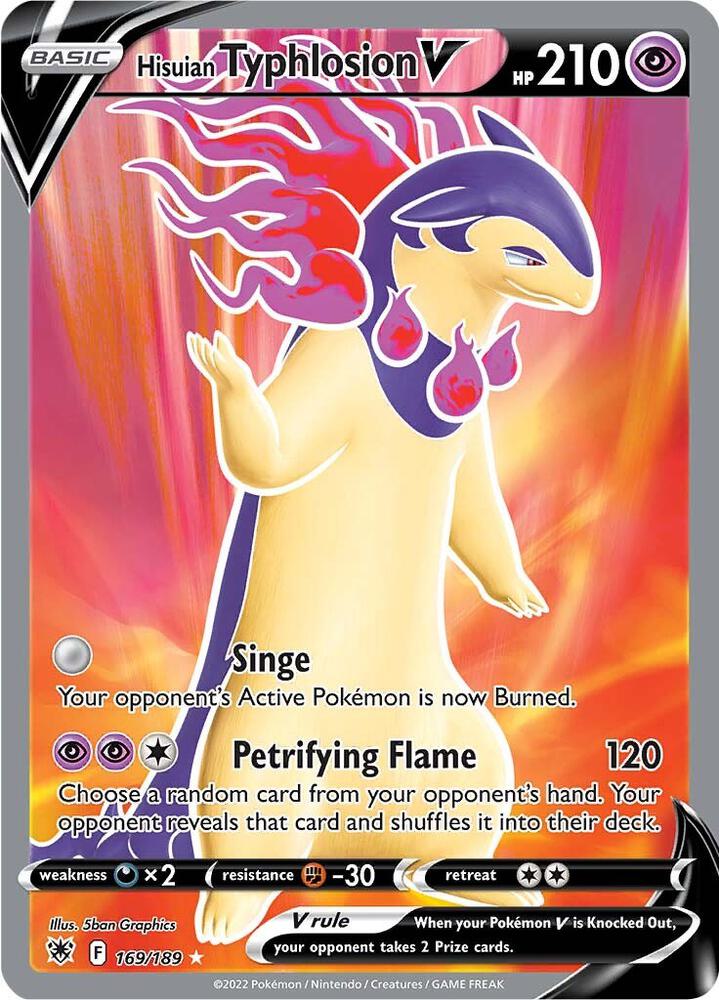 Hisuian Typhlosion V (Full Art) card image