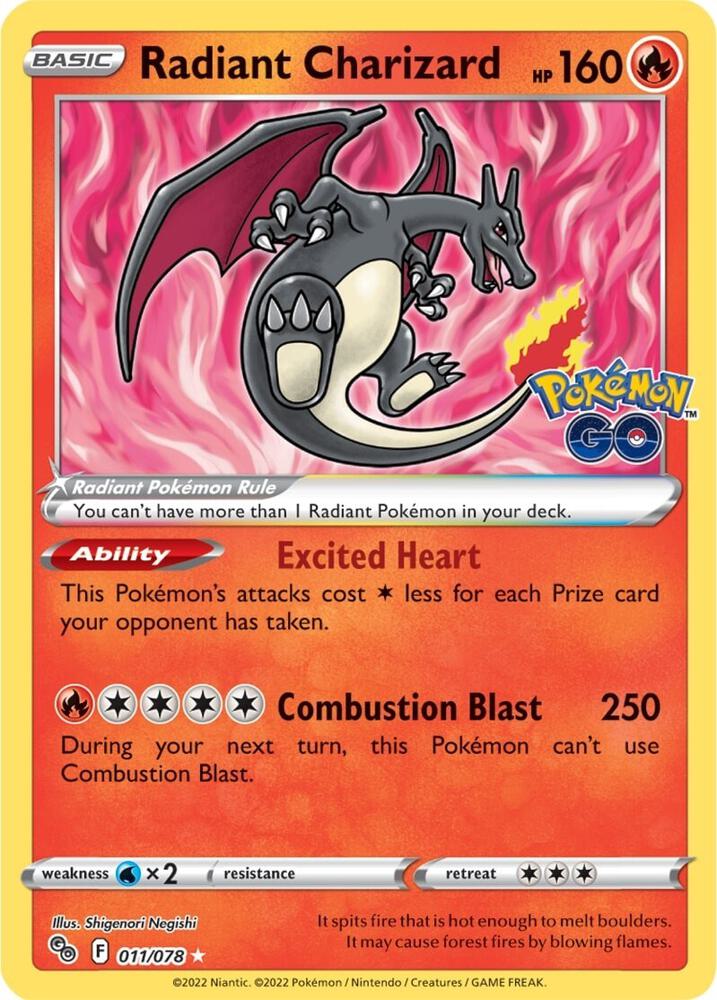 Radiant Charizard card image