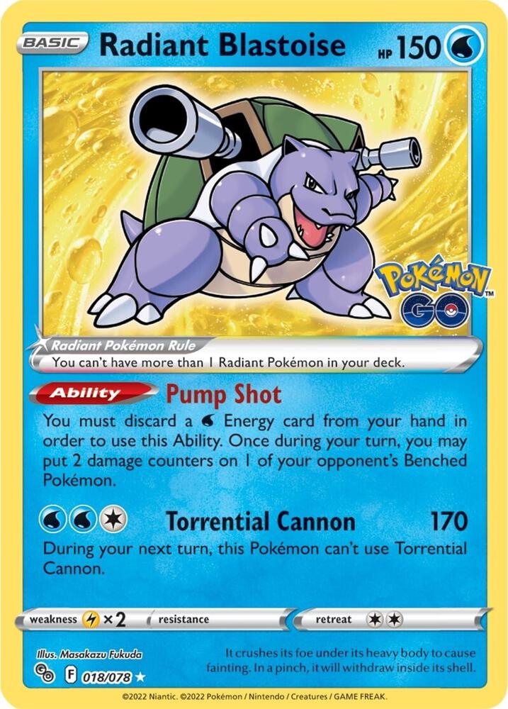 Radiant Blastoise card image