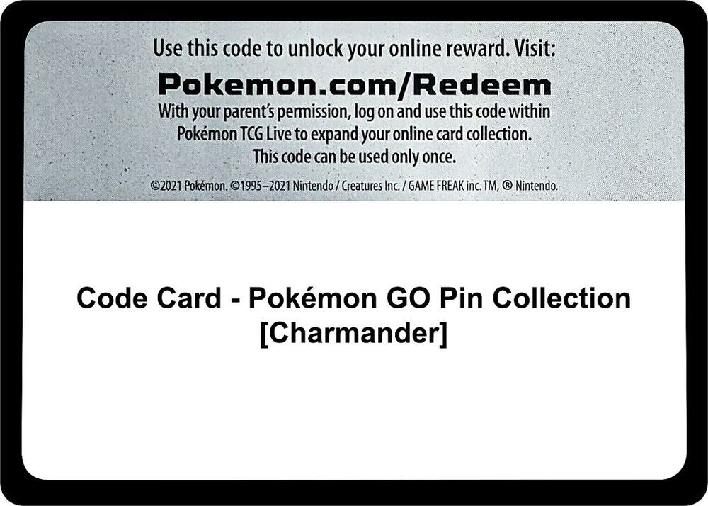 Code Card - Pokemon GO Pin Collection [Charmander] card image