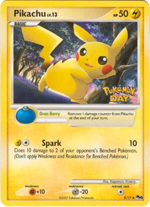 Pikachu (Pokemon Day Stamped) card image