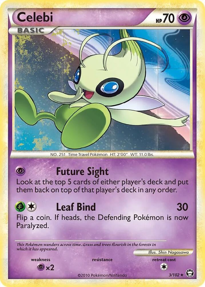 Celebi - 3/102 (Non-Holo Movie Exclusive) card image