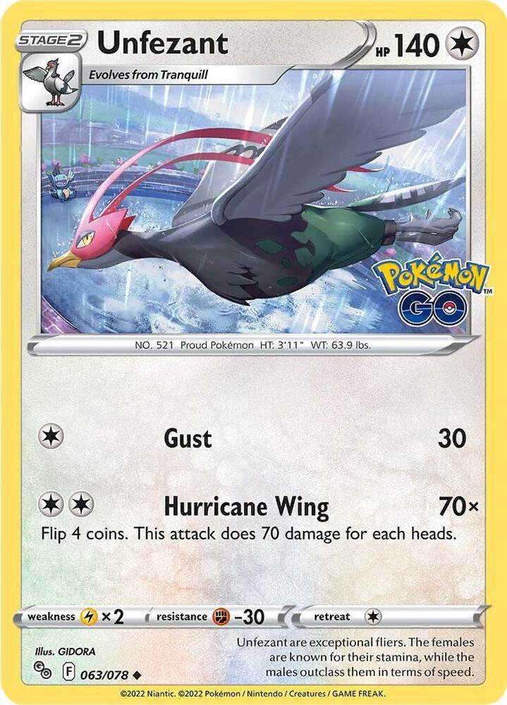 Unfezant card image