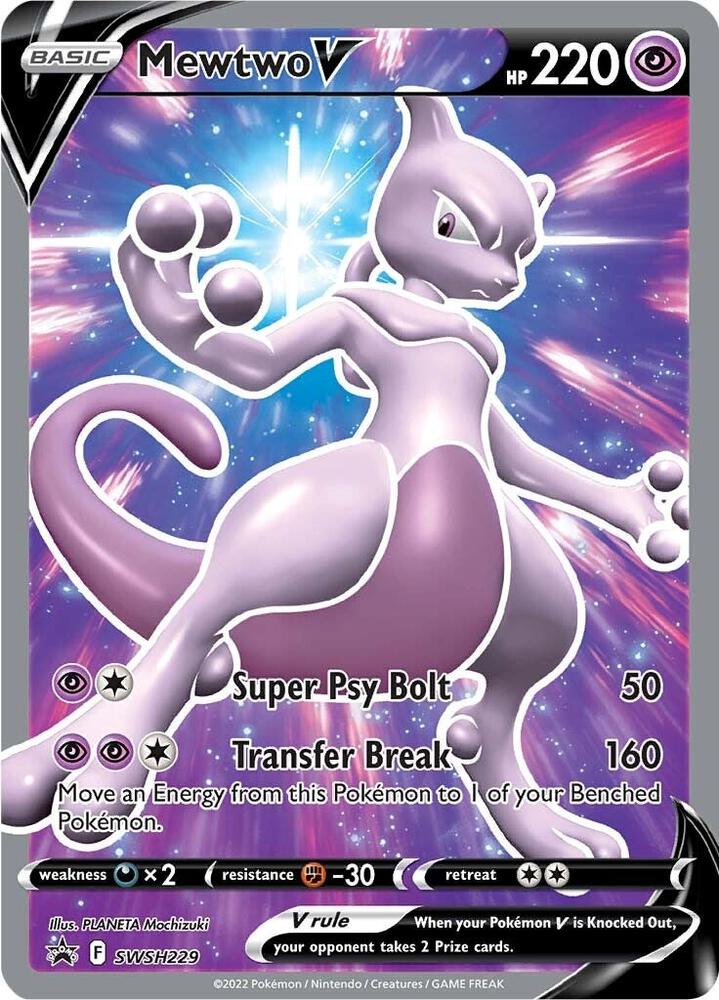 Mewtwo V - SWSH229 card image