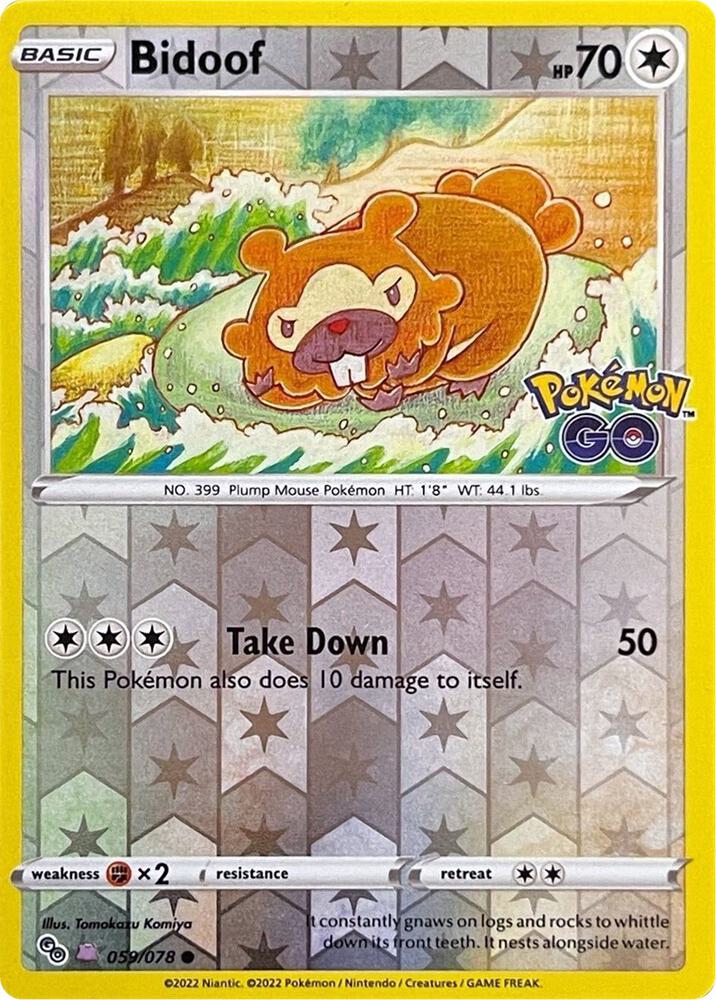 Bidoof (Peelable Ditto) card image