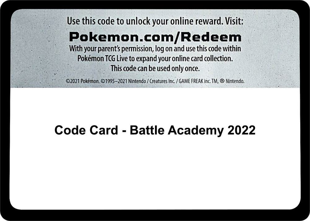 Code Card - Battle Academy 2022 card image