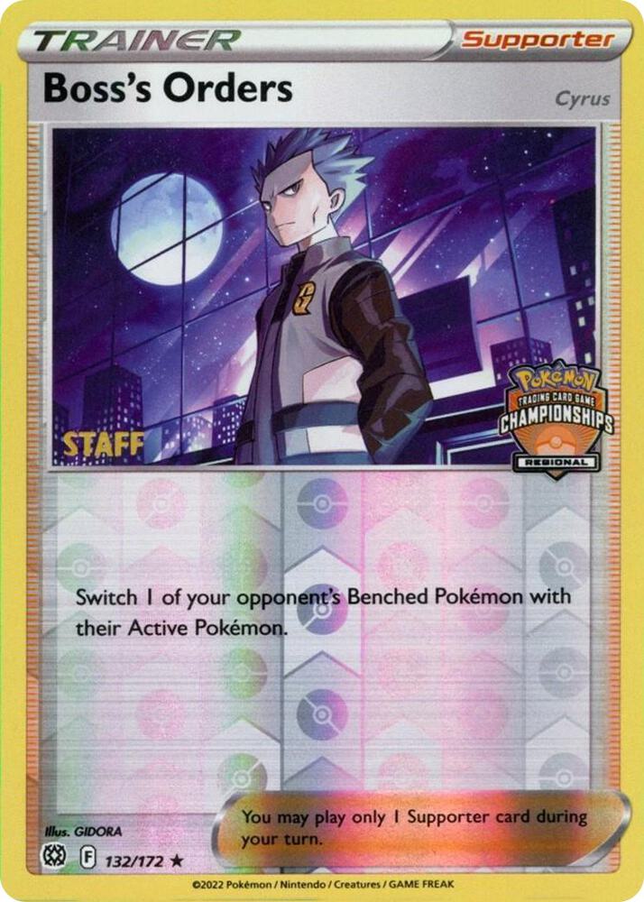 Boss's Orders [Cyrus] - 132/172 (Regional Championships) [Staff] card image
