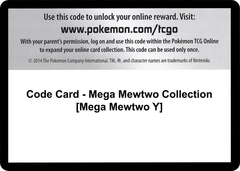 Code Card - Mega Mewtwo Collection [Mega Mewtwo Y] card image