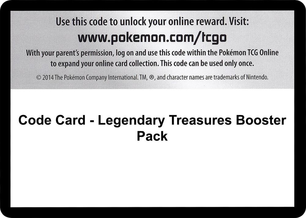 Code Card - Legendary Treasures Booster Pack card image