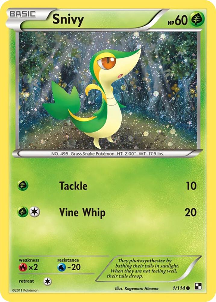 Snivy - 1/114 (Cosmos Holo) card image