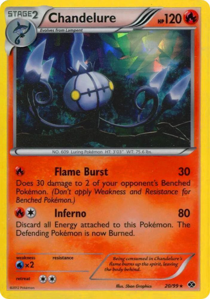 Chandelure - 20/99 (Cracked Ice Holo) card image