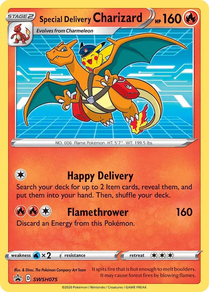 Special Delivery Charizard - SWSH075 card image