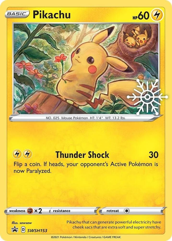 Pikachu - SWSH153 (Holiday Calendar) card image