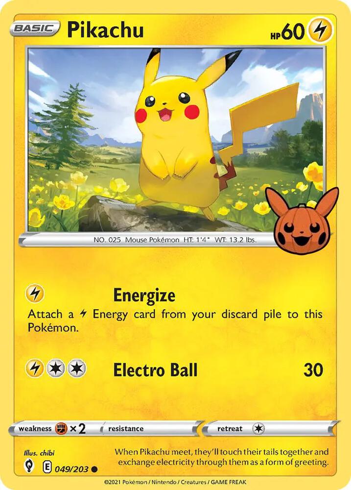 Pikachu card image