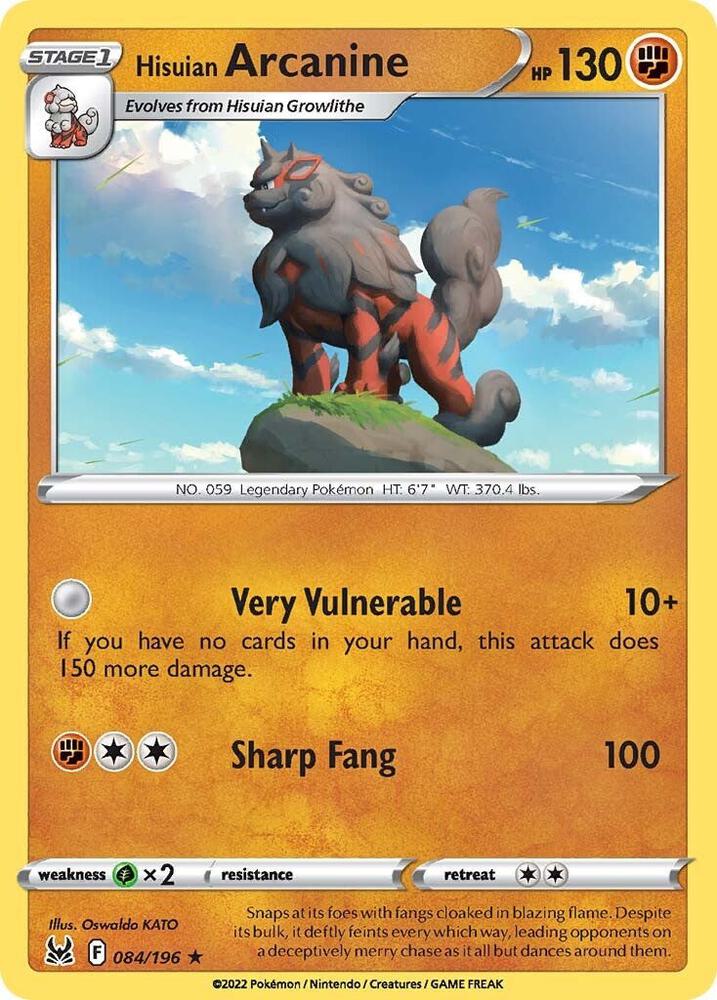 Hisuian Arcanine card image
