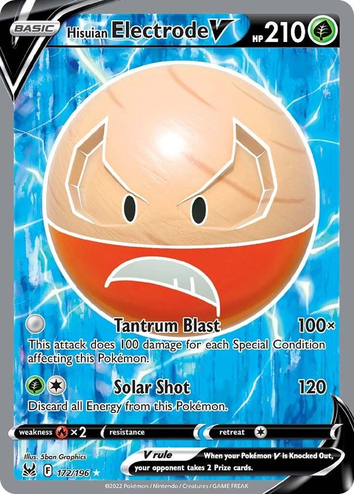 Hisuian Electrode V (Full Art) card image