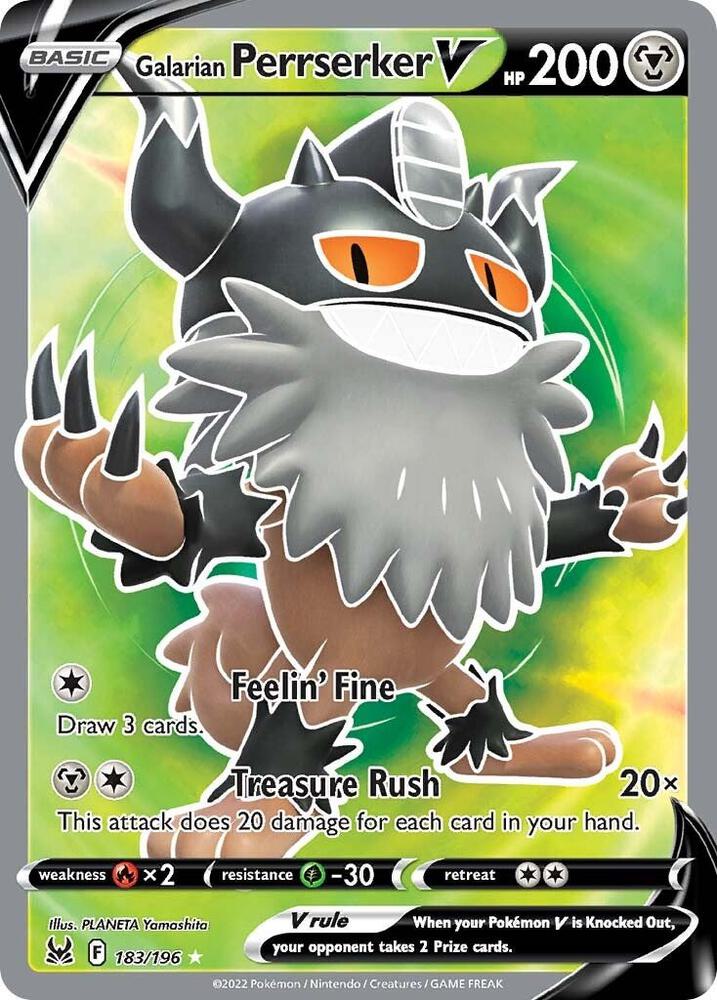 Galarian Perrserker V (Full Art) card image