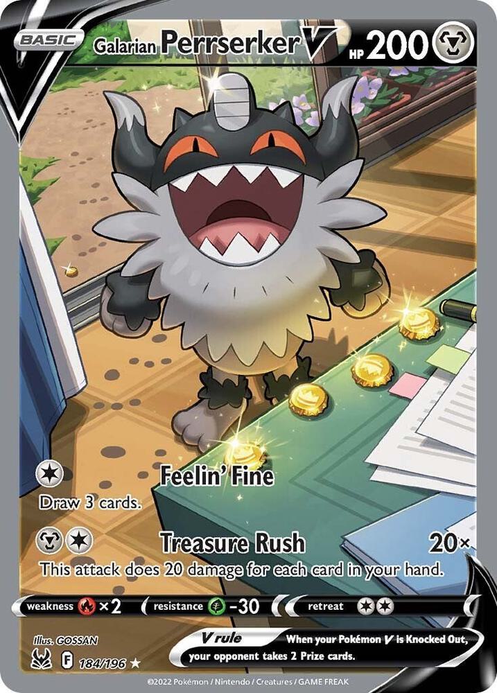 Galarian Perrserker V (Alternate Full Art) card image