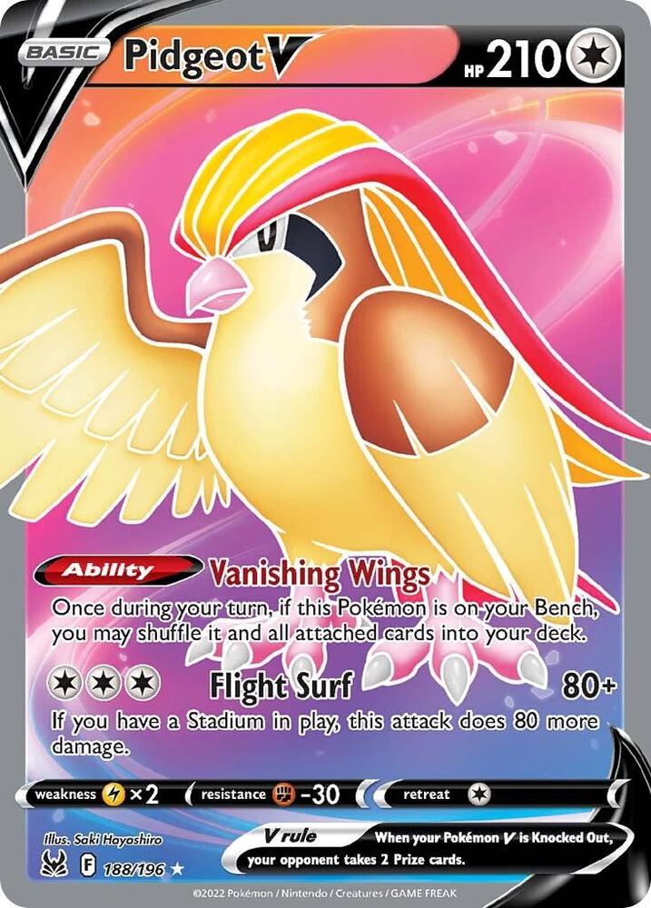 Pidgeot V (Full Art) card image