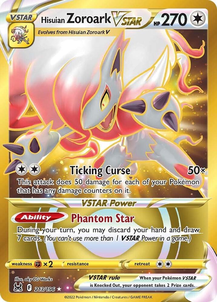 Hisuian Zoroark VSTAR (213) (Secret) card image