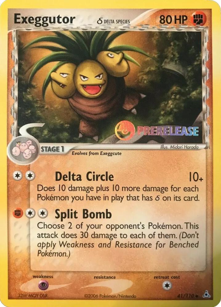 Exeggutor (Delta Species) - 41/110 (Prerelease) card image